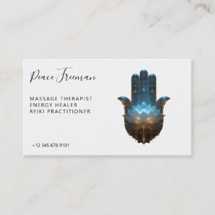 Carte De Visite Lotus Illumination Conception de la main Hamsa