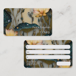 Carte De Visite Lotus Light Awakening conception botanique