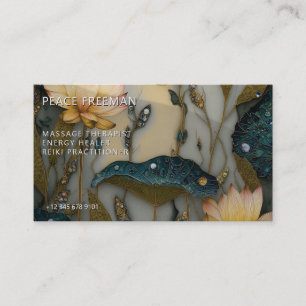 Carte De Visite Lotus Light Awakening conception botanique