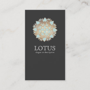 Carte De Visite Lotus Logo Santé Naturelle Yoga et méditation