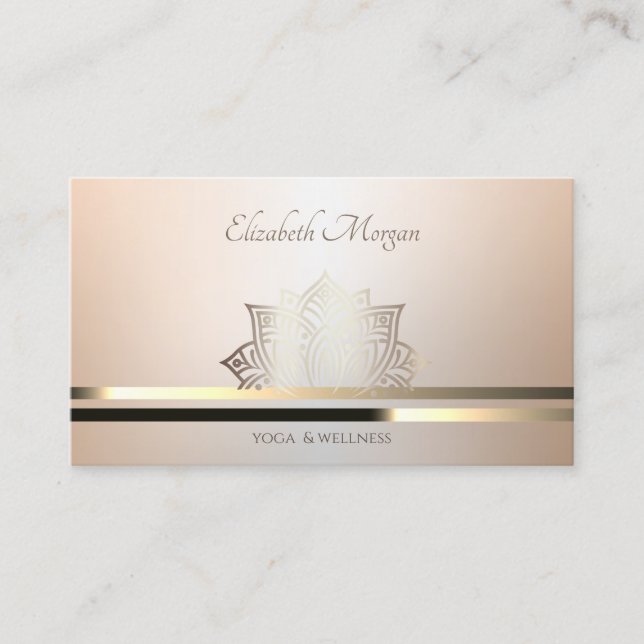 Carte De Visite Lotus Lumineux Professionnel (Devant)