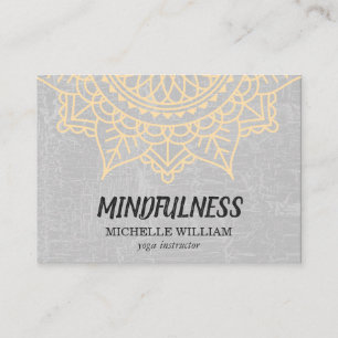 Carte De Visite Lotus moderne Fleur Marbré Gris