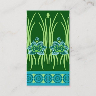 CARTE DE VISITE LOTUS NOUVEAU : SCÈNE DE VERT BLEU