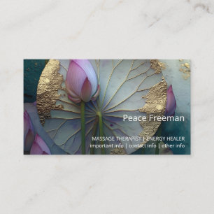 Carte De Visite Lotus Reverie Conception de fleur de lotus