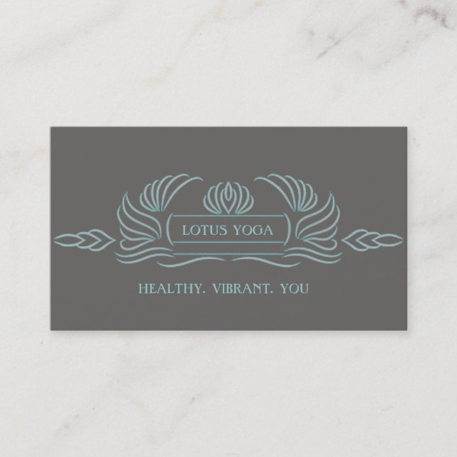Carte De Visite Lotus simple (Devant)