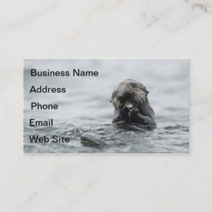 Carte De Visite Loupe de mer adorable