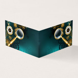 Carte De Visite Loupe en style Steampunk