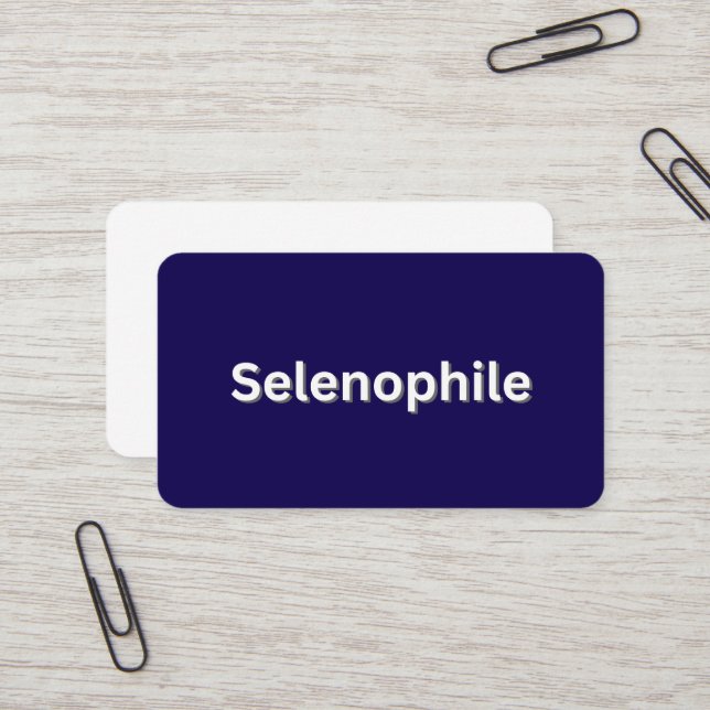 Carte De Visite Louvain de lune Selenophile (Devant/Arrière en situation)