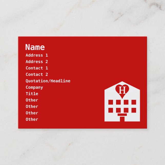 Carte De Visite Love Hotel Japanese Emoji (Devant)