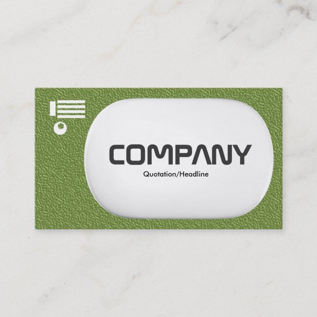 Carte De Visite Lozenge 3d - Texture verte incorporée (Devant)