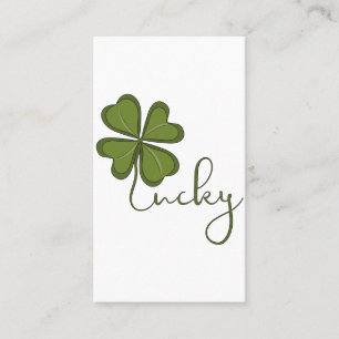 Carte De Visite Lucky Four Leaf Clover