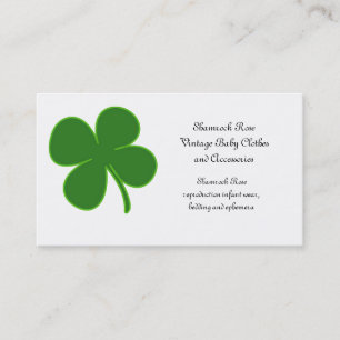 Carte De Visite Lucky Green Shamrock
