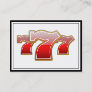 Carte De Visite Lucky Sevens - Slot Machine Jackpot