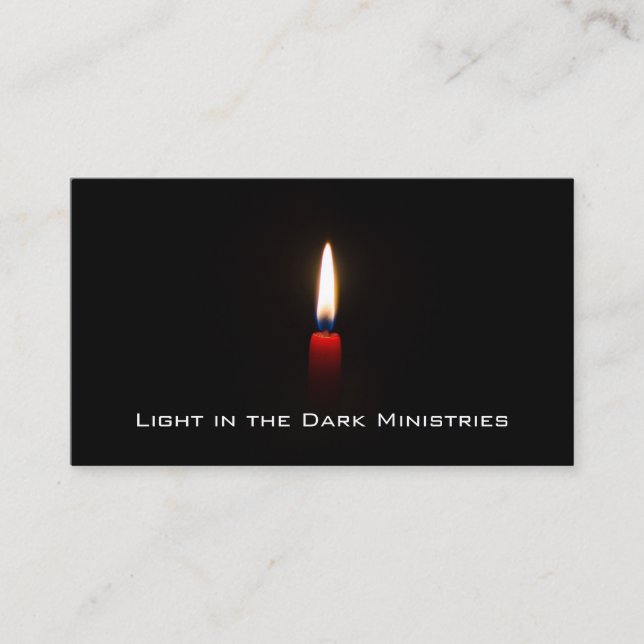 Carte De Visite Lumière dans l'obscurité (Devant)