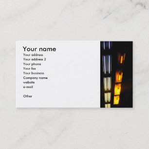 Carte De Visite Lumières en mouvement dans le tunnel