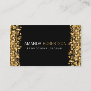 Carte De Visite Lumières et étincelles professionnelles simples