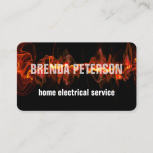 Carte De Visite Luminous Votre nom Services Électriques