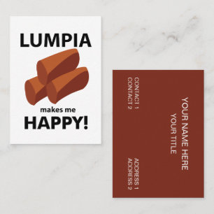 Carte De Visite Lumpia Me Rend Heureux Lumpia