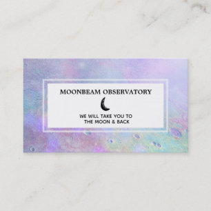 Carte De Visite *~* Luna Pastel Surface lunaire de la lune