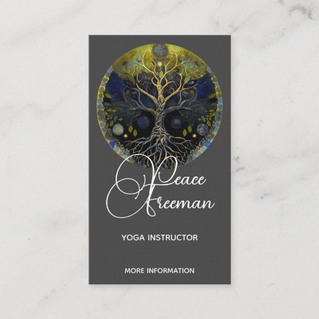 Carte De Visite Luna Rising | Arbre de Vie (Devant)