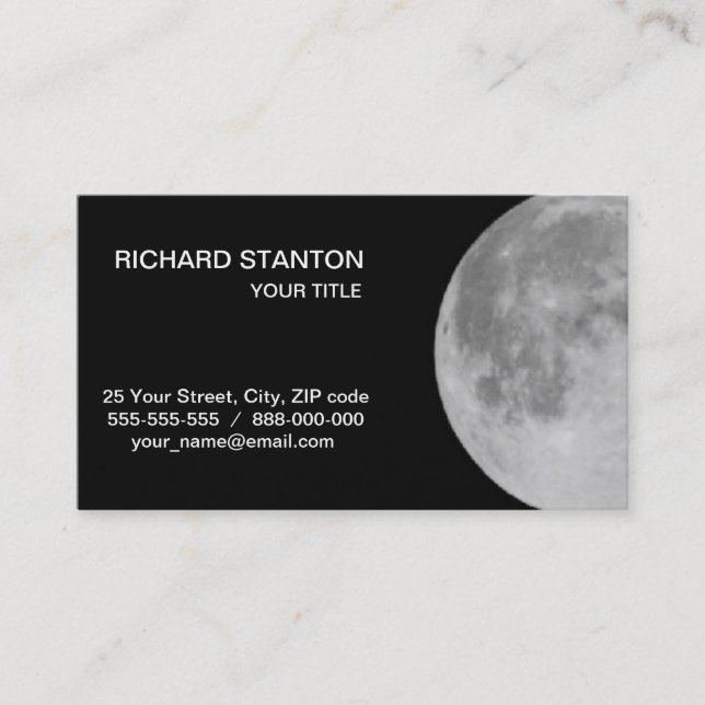 Carte De Visite Lune (Devant)