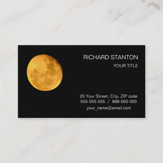 Carte De Visite Lune (Devant)