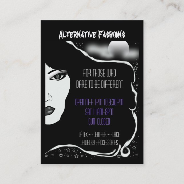 Carte De Visite lune de deathhead (Devant)