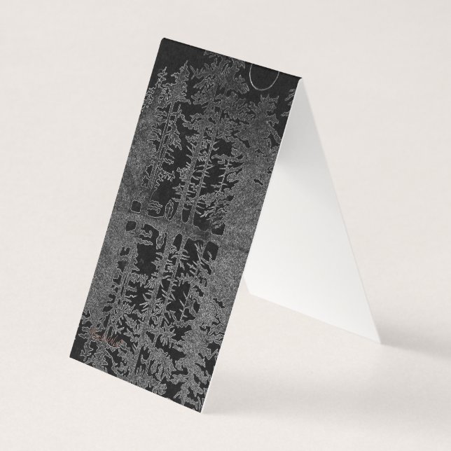 Carte De Visite lune de miel, forêt enchantée, art de forêt noire (Devant)