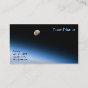 Carte De Visite Lune gibbeuse depuis l'orbite