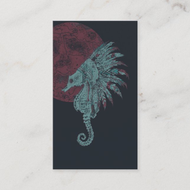 Carte De Visite lune rouge (Devant)