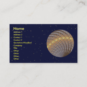 Carte De Visite Lune tranquille de loup