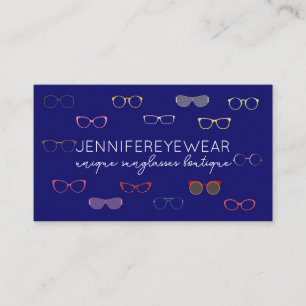 Carte De Visite Lunettes de soleil mode Navy Optic Eyewear