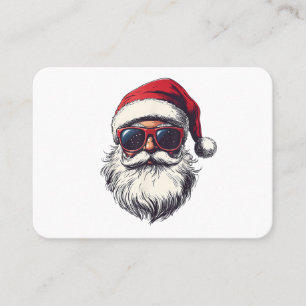Carte De Visite Lunettes de soleil rétro visage cool Santa Claus N