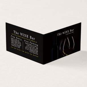 Carte De Visite Lunettes de vin, Bar à vin/Vin, Détail