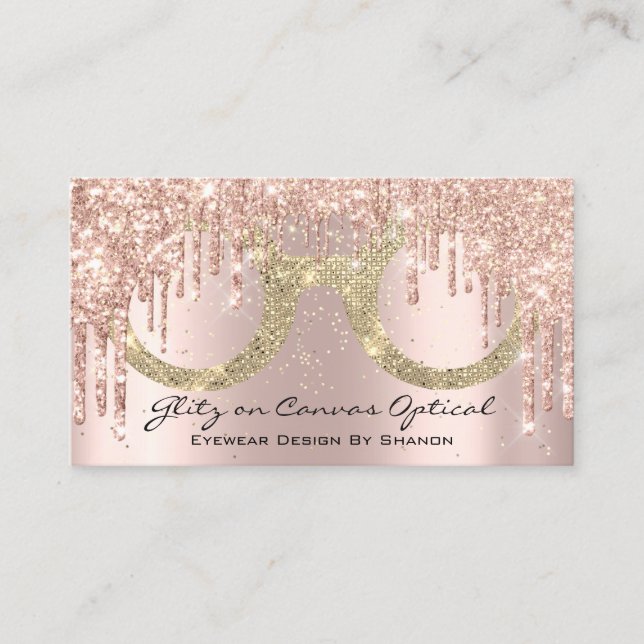 Carte De Visite Lunettes de vue Optométriste Optique Lunettes de v (Devant)