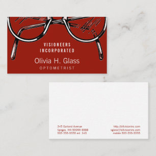Carte De Visite Lunettes Optique Vision