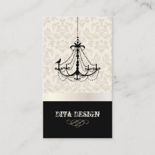 Carte De Visite Lustre + damas baroque /perle + biscuit