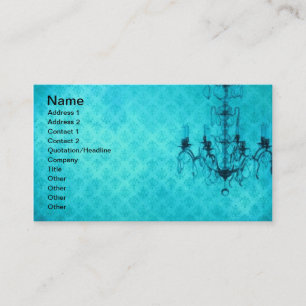 Carte De Visite Lustre en papier peint Grunge Aqua Arrière - plan