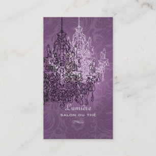 Carte De Visite lustre PixDezines noir+blanc/fond DIY