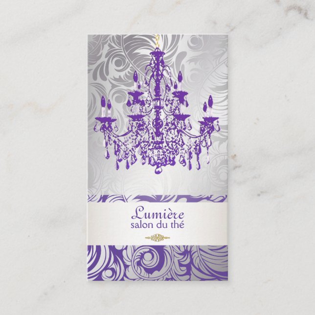 Carte De Visite Lustre violet PixDezines lavande/DO-IT-YOURSELF co (Devant)