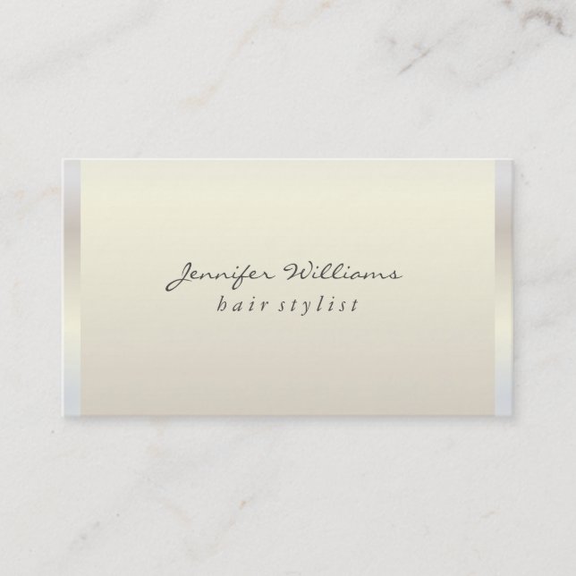 Carte De Visite Lux métallique moderne (Devant)