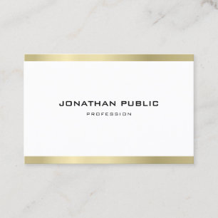 Carte De Visite Luxe à la mode professionnel minimaliste élégan