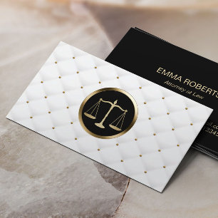 Carte De Visite Luxe de logo d'échelle d'or de mandataire d'avoca