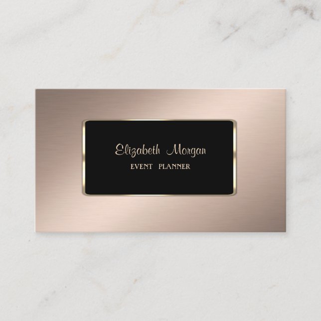 Carte De Visite Luxe Élégant Style, Professionnel (Devant)