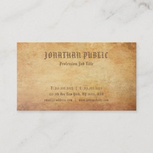 Carte De Visite Luxe épais de la meilleure qualité de vieux
