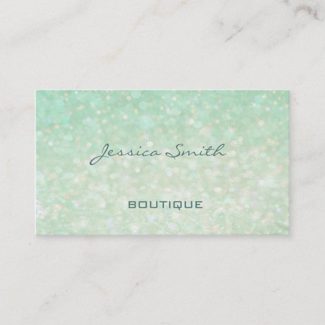 Carte De Visite Luxe glamour moderne élégant bokeh (Devant)