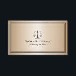 Carte De Visite Luxe Gold Attorney Justice Scale Professional<br><div class="desc">Le carte de visite d’un avocat principal doit regarder la pièce. Le design de ce modèle est simple mais porte un aspect digne. Remarquez que la disposition est propre et que le choix des polices rend les informations claires et faciles à lire. Créé pour : Avocat des faillites, Avocat du...</div>