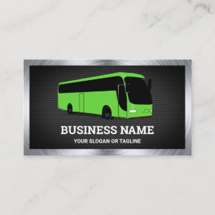 Carte De Visite Luxe Green Bus Visites touristiques Agent de voyag