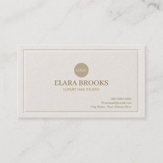 Carte De Visite Luxe Ivoire Chic
