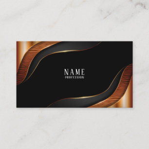 Carte de visite luxe marron